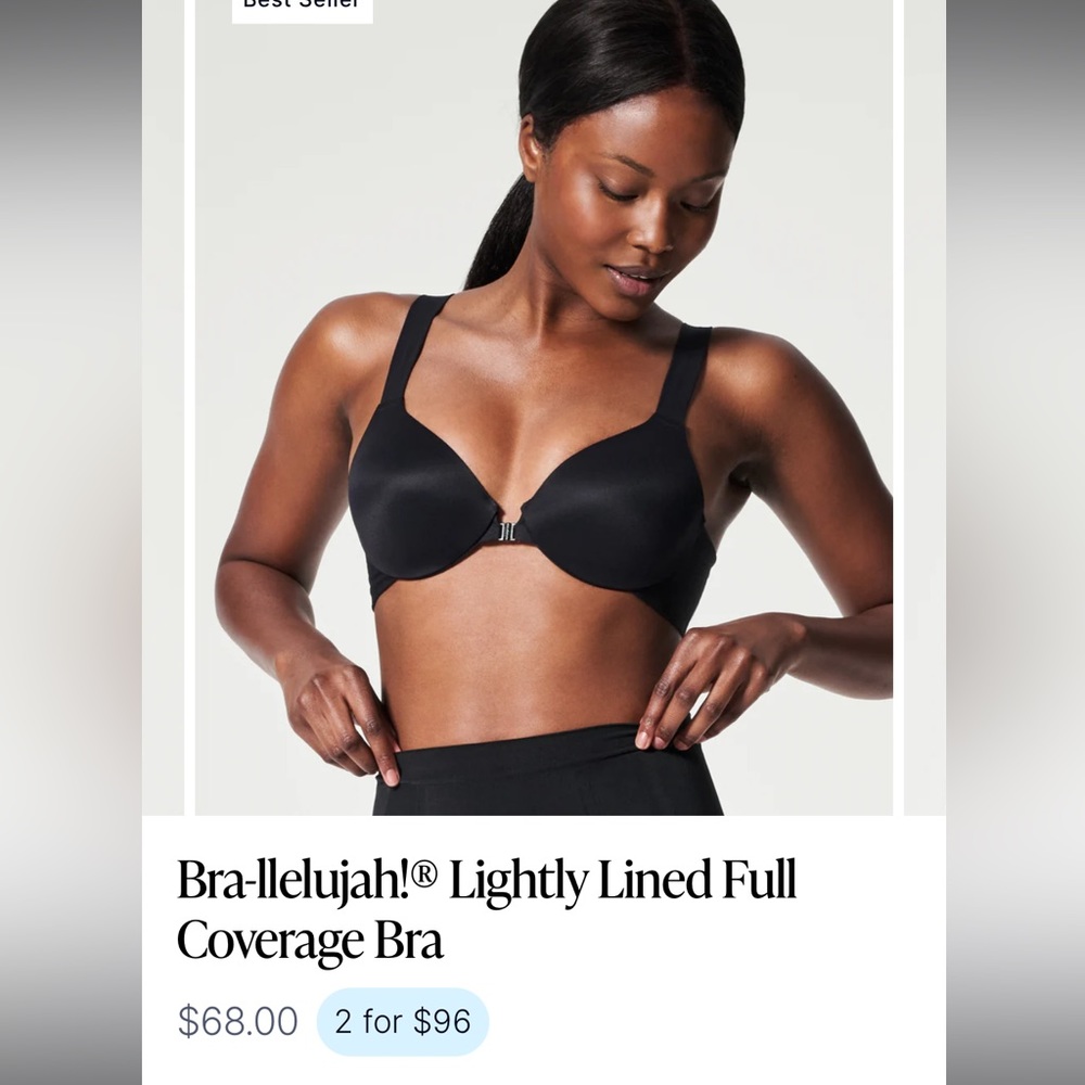 SPANX pink Lightly Lined Full Coverage Bra - Picture 4 of 4